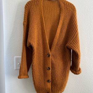 ASOS Burnt Orange Sweater Cardigan